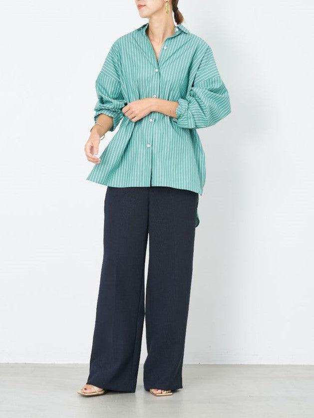 MICA&DEAL ストライプオーバーシャツ