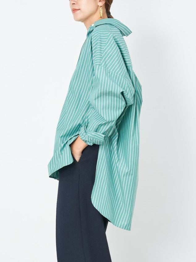 MICA&DEAL ストライプオーバーシャツ