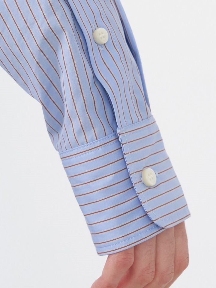 MICA&DEAL ストライプオーバーシャツ