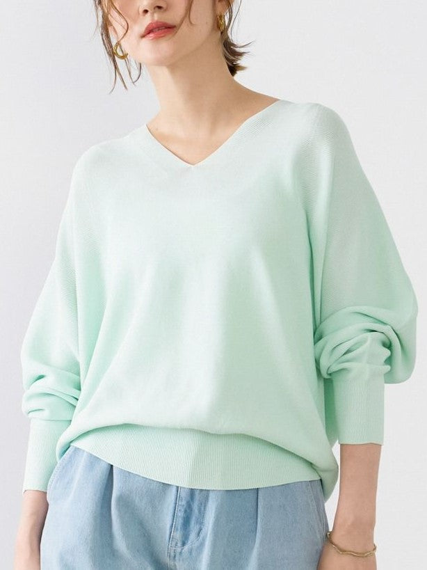 MICA&DEAL ホールガーメントVネックニット