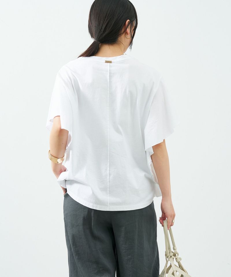 MICA&DEAL ラッフルスリーブTシャツ