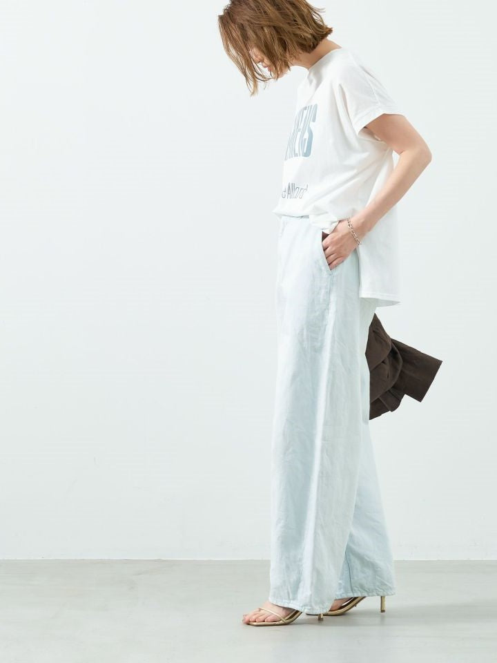 MICA&DEAL コットンリネンデニムバルーンパンツ