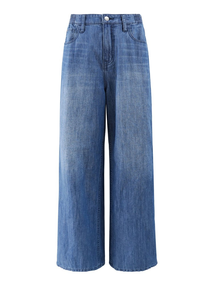 Healthy DENIM Breezy PinkPepper Easy コットンリネンワイドデニム