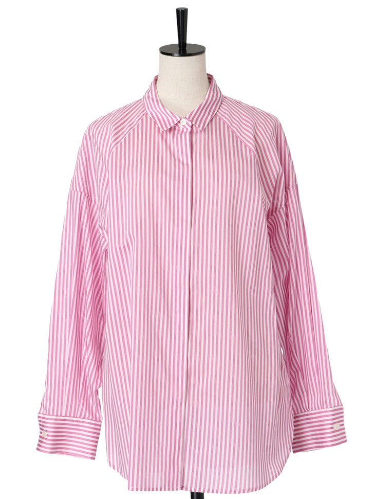 COOMB バックスリットストライプシャツ