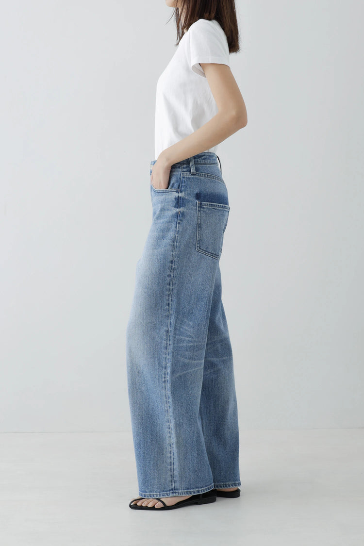 Healthy DENIM Pink Pepper ワイドストレートデニム