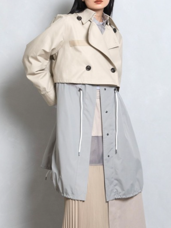 MARECHAL TERRE ベストレイヤードモッズトレンチコート