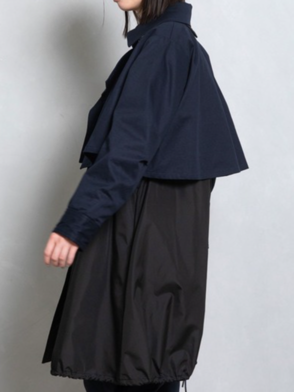MARECHAL TERRE ベストレイヤードモッズトレンチコート