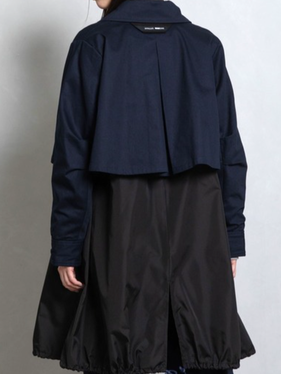 MARECHAL TERRE ベストレイヤードモッズトレンチコート