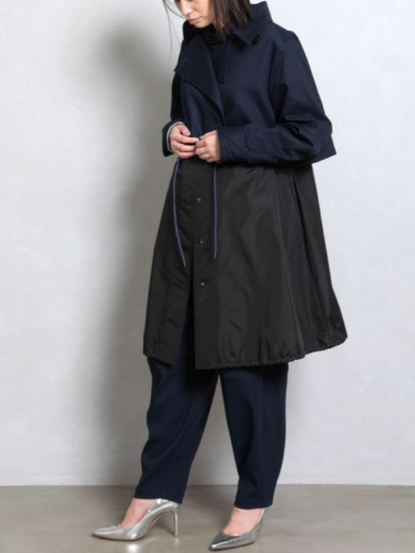 MARECHAL TERRE ベストレイヤードモッズトレンチコート