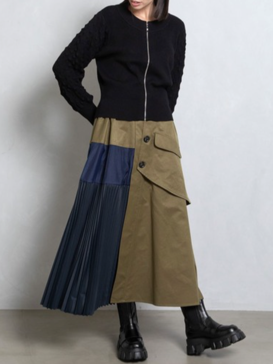 MARECHAL TERRE トレンチプリーツスカート