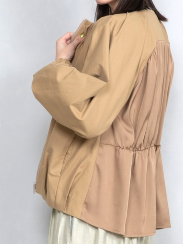 MARECHAL TERRE ふわ袖タックブルゾン