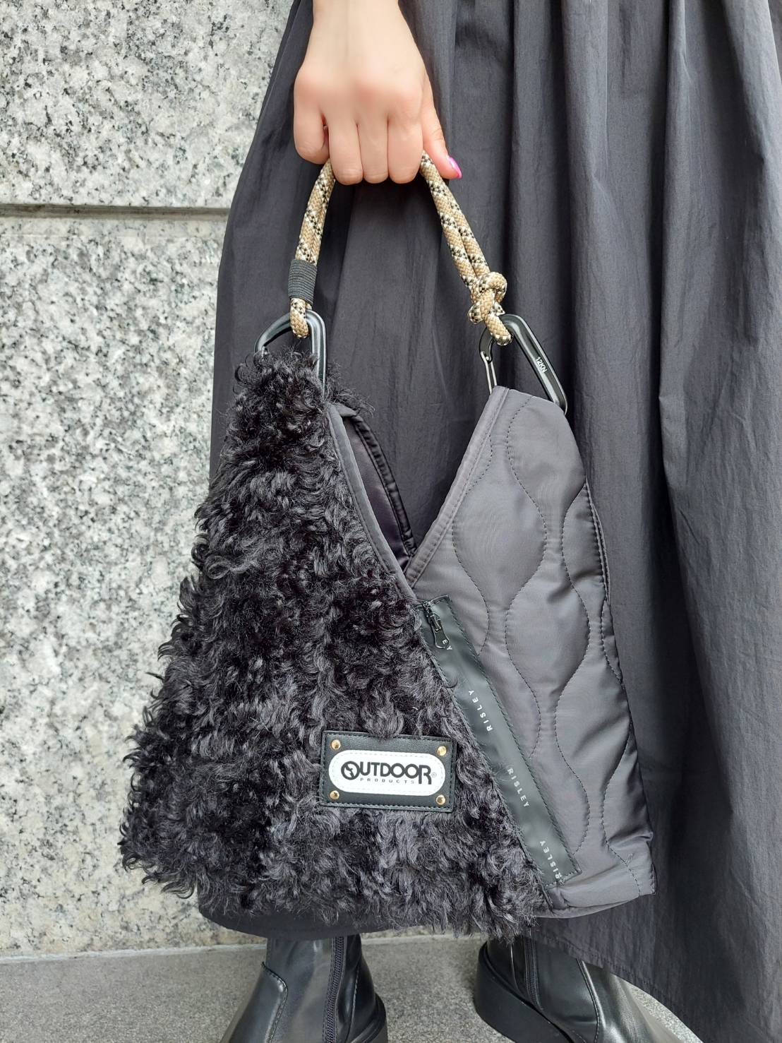 RISLEY トライアングルファーキルトBAG