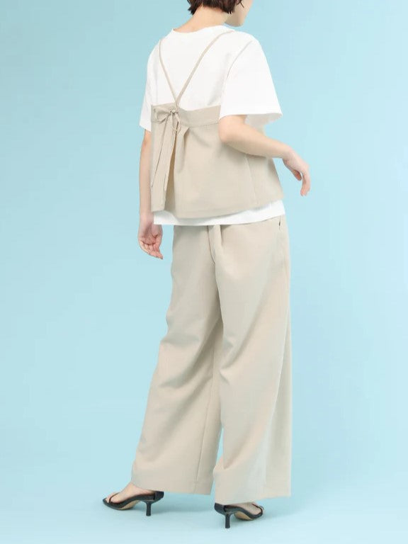 trois ドライクロス ビスチェTシャツ