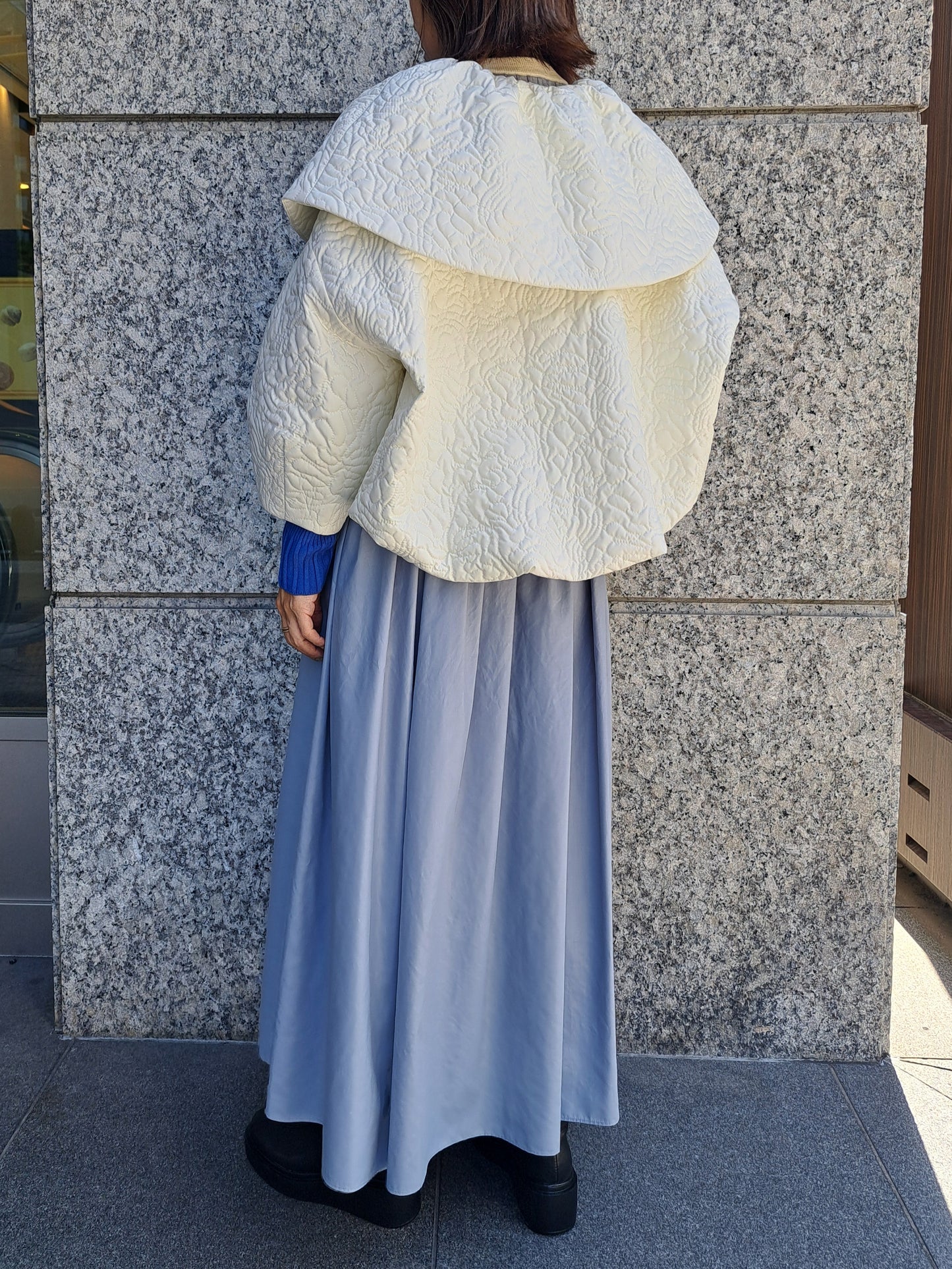 TORRAZZO DONNA ケープライクキルティングバルーンアウター