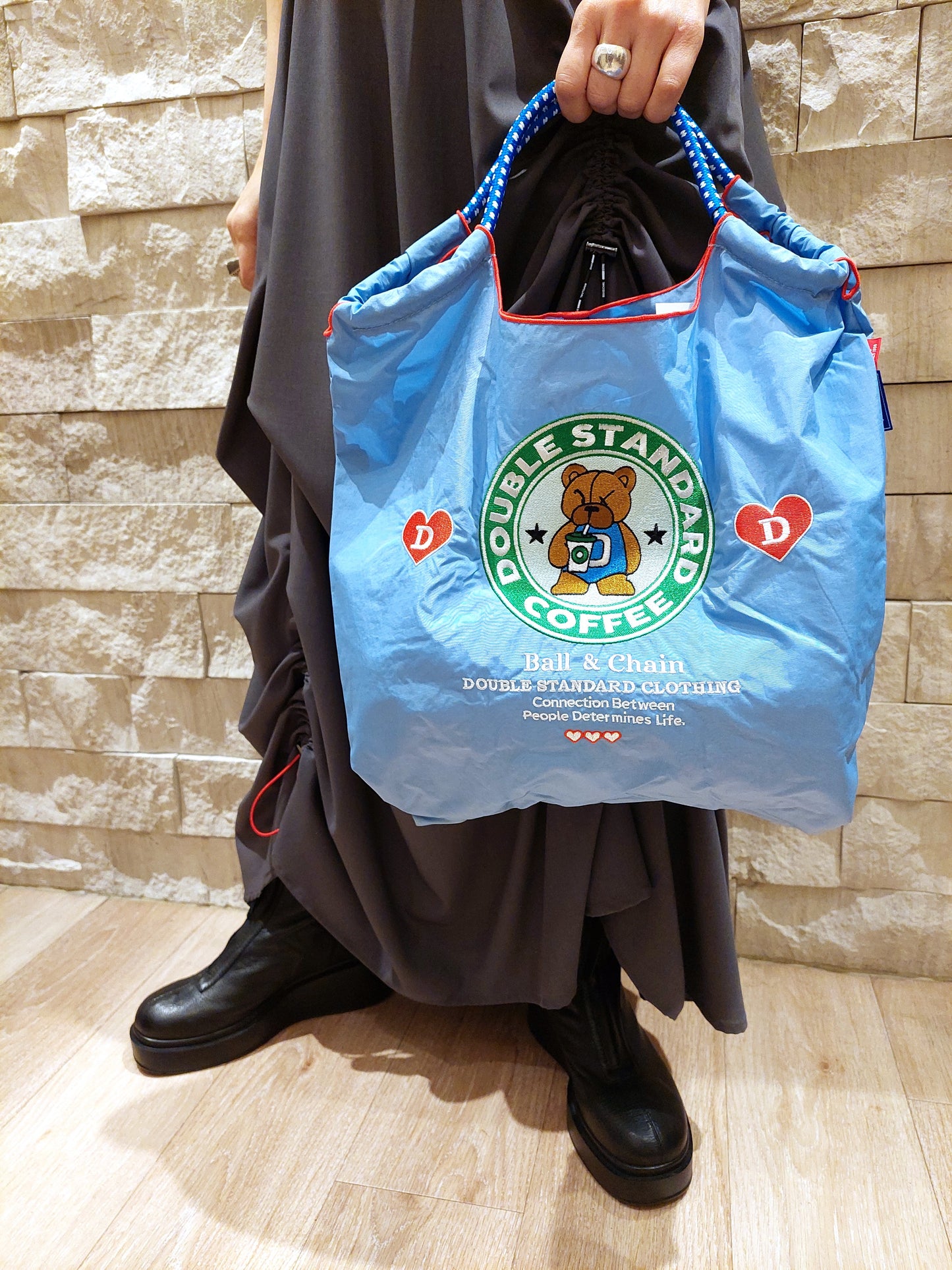 DOUBLE STANDARD CLOTHING コーヒーベアショッピングバッグ