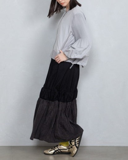 MARECHAL TERRE プリーツスリーブシャツブルゾン