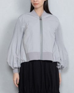 MARECHAL TERRE プリーツスリーブシャツブルゾン