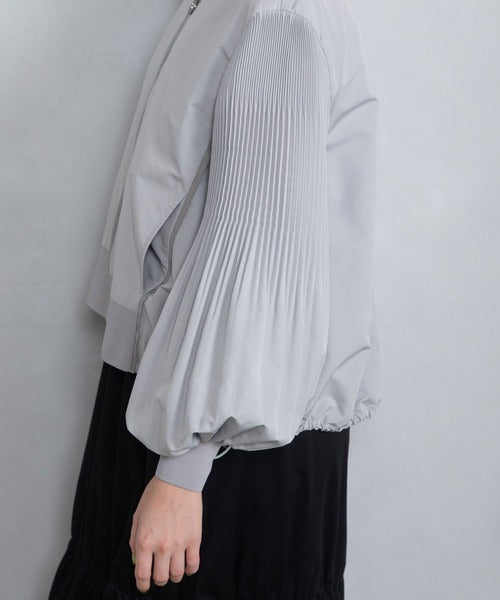 MARECHAL TERRE プリーツスリーブシャツブルゾン