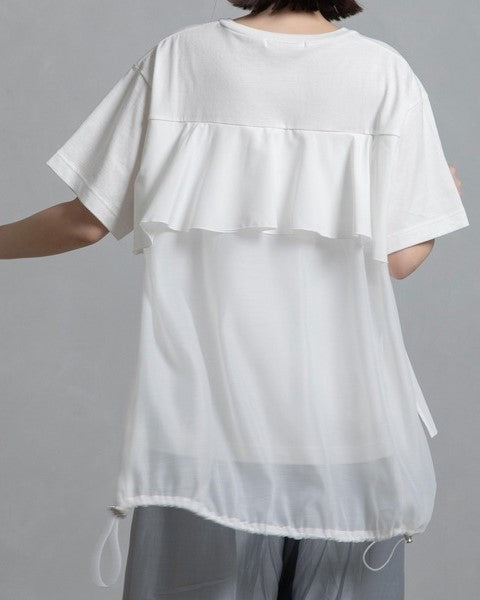 MARECHAL TERRE フリルジョイントTシャツ