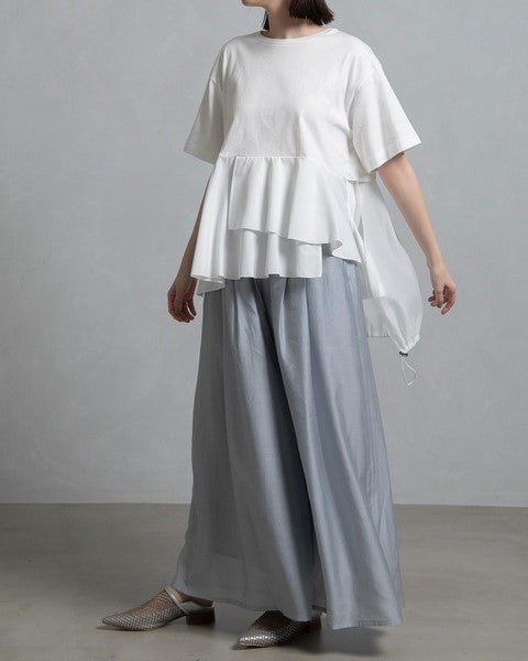 MARECHAL TERRE フリルジョイントTシャツ