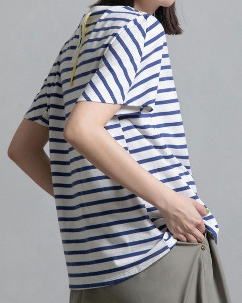 MARECHAL TERRE コットンクルーネックTシャツ