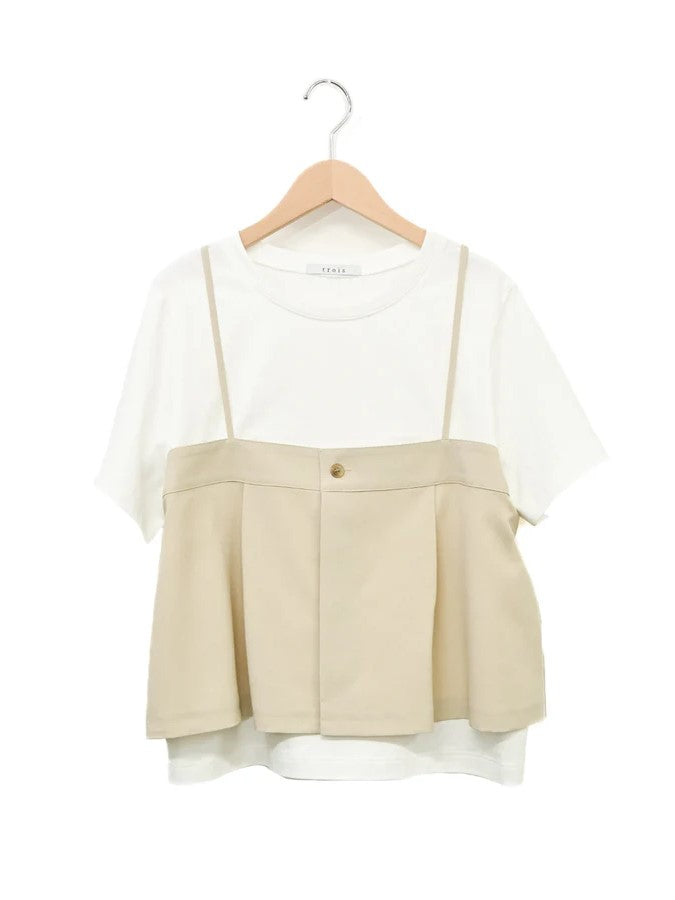 trois ドライクロス ビスチェTシャツ