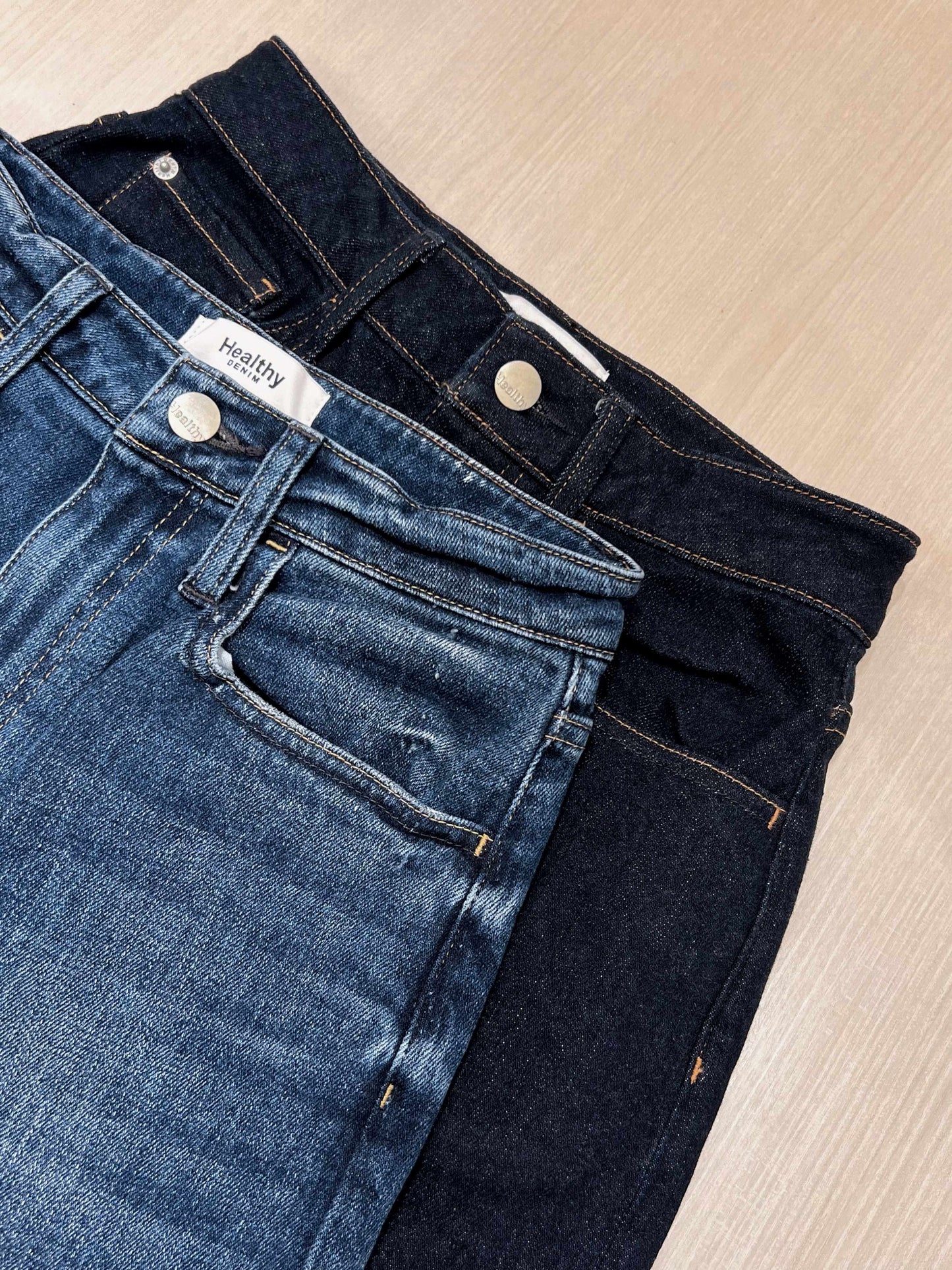 Healty DENIM Cacao ペグトップデニム