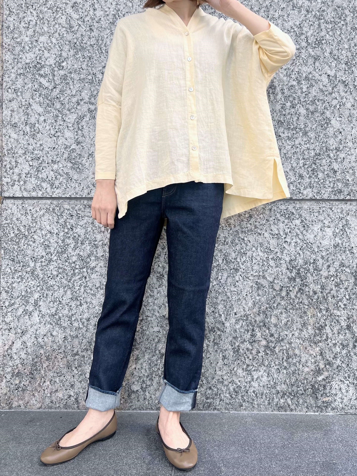 Healty DENIM H.Salt Easy イージーテーパードフリンジデニム