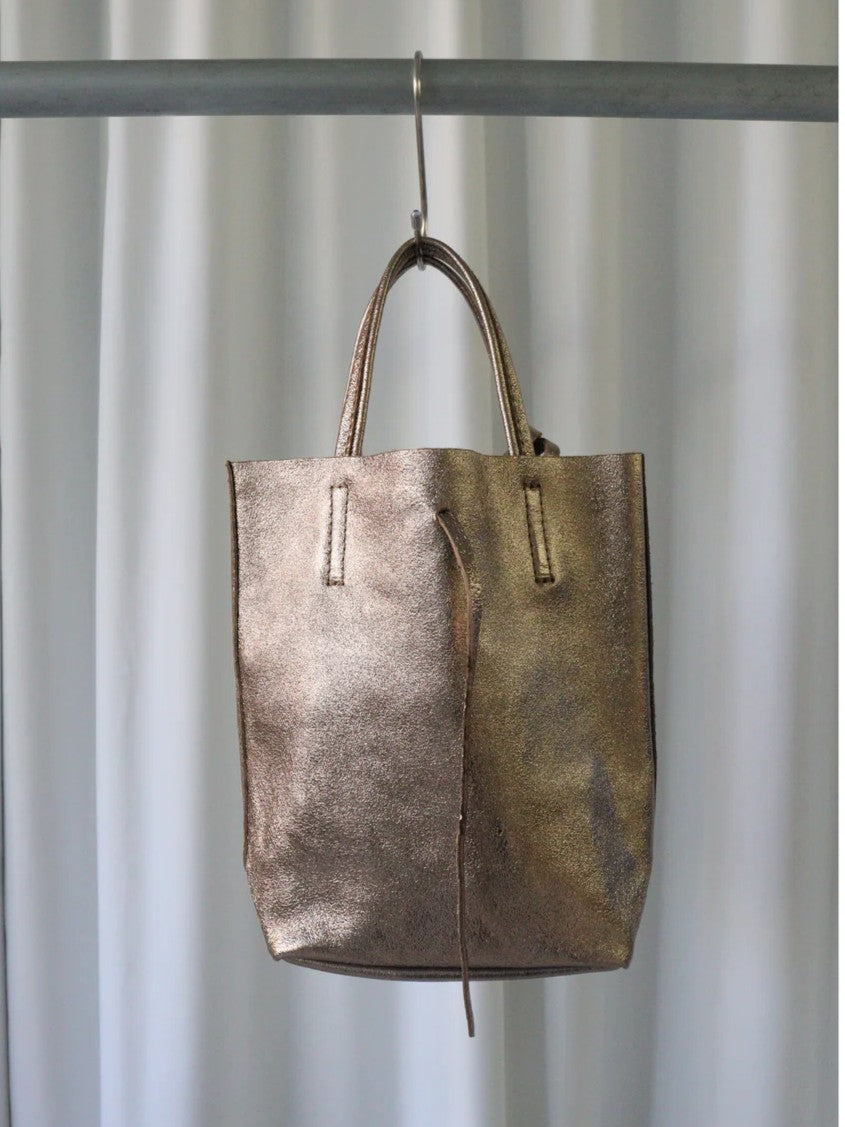 MILLELA FIRENZE メタリックミニトートバッグ