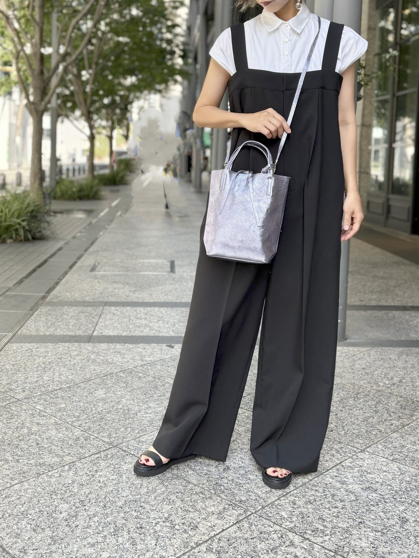 MILLELA FIRENZE メタリックミニトートバッグ