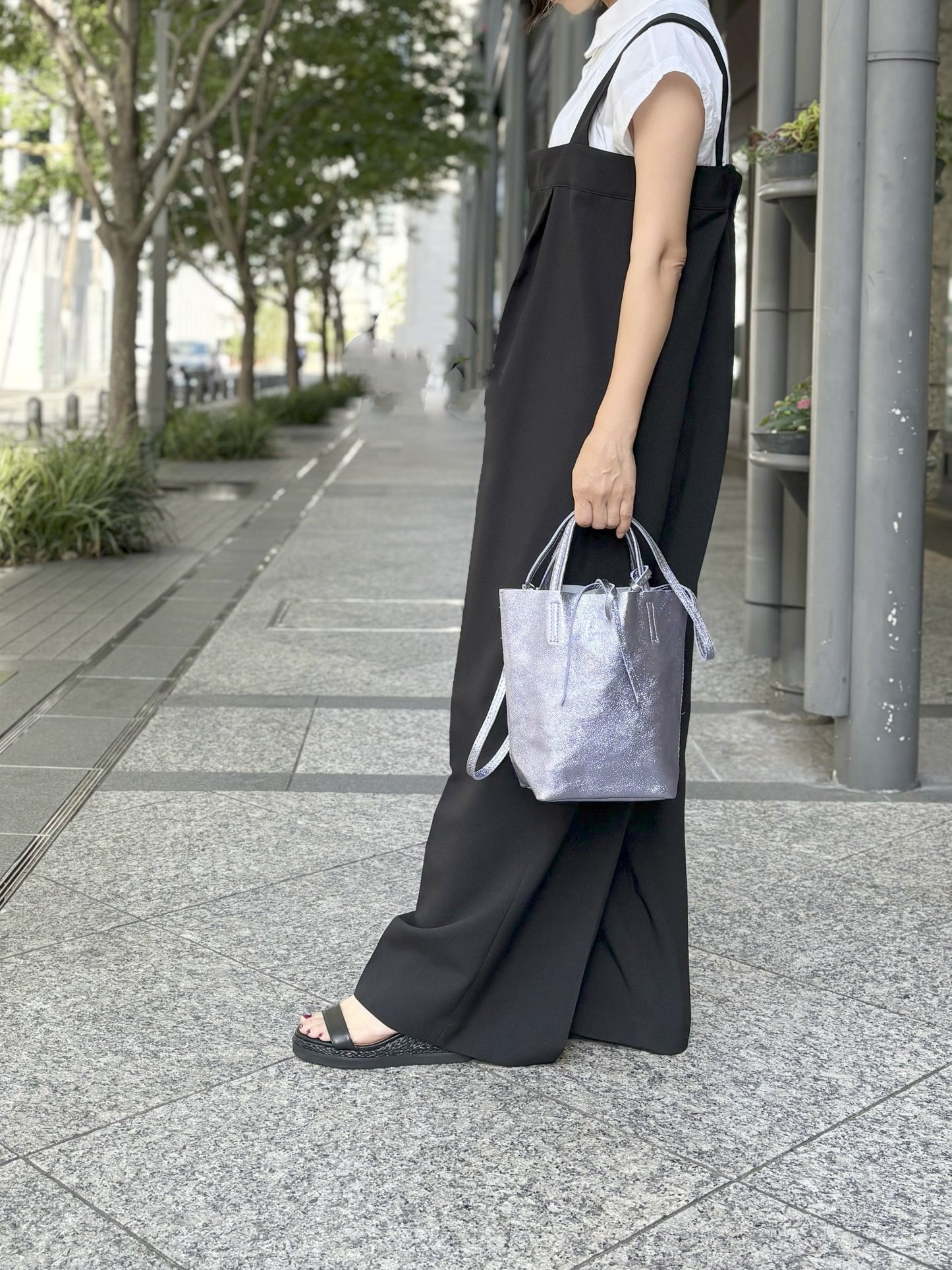 MILLELA FIRENZE メタリックミニトートバッグ