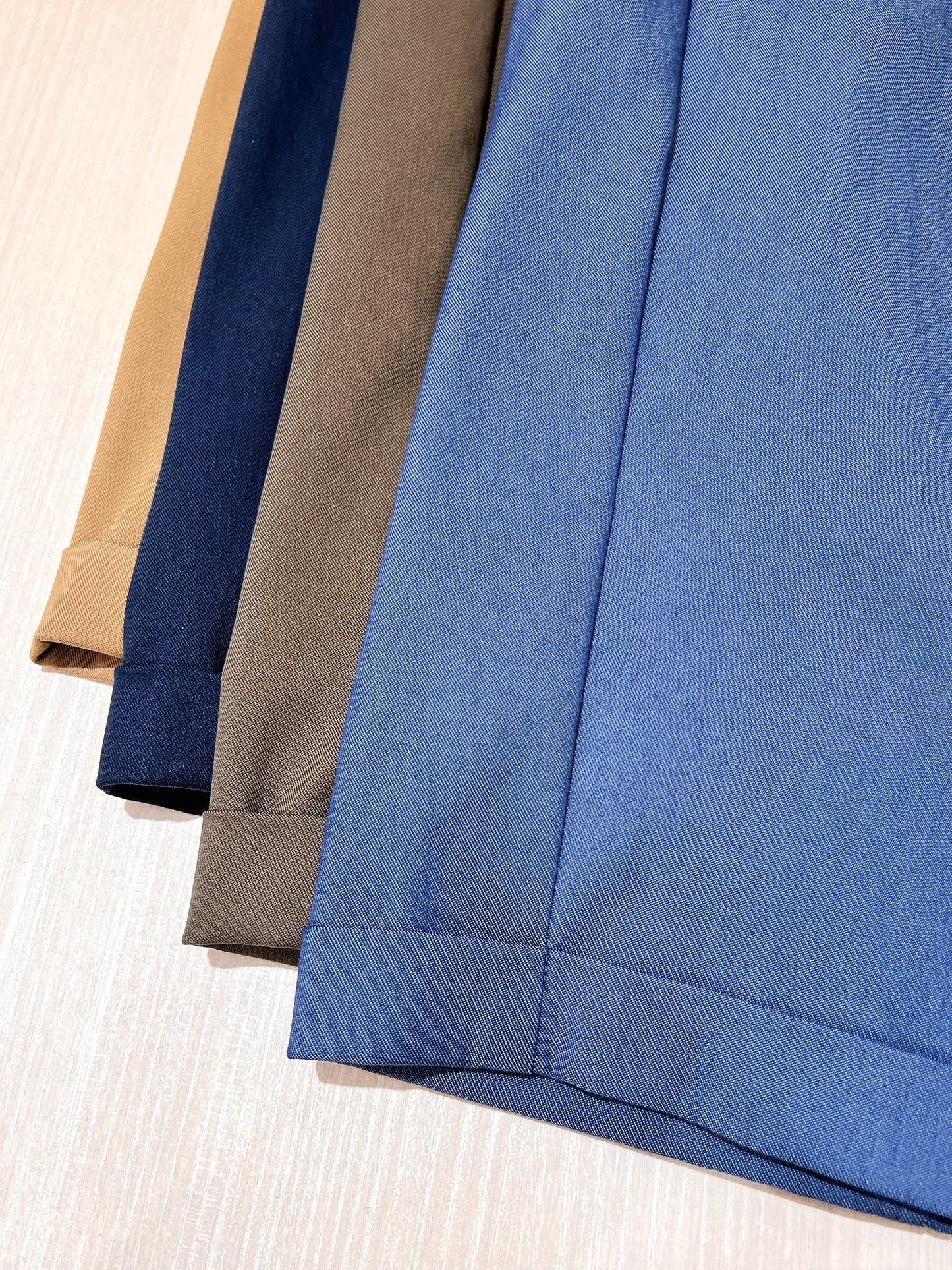 MARECHAL TERRE ナイロンレーヨンストレッチ定番テーパードパンツ