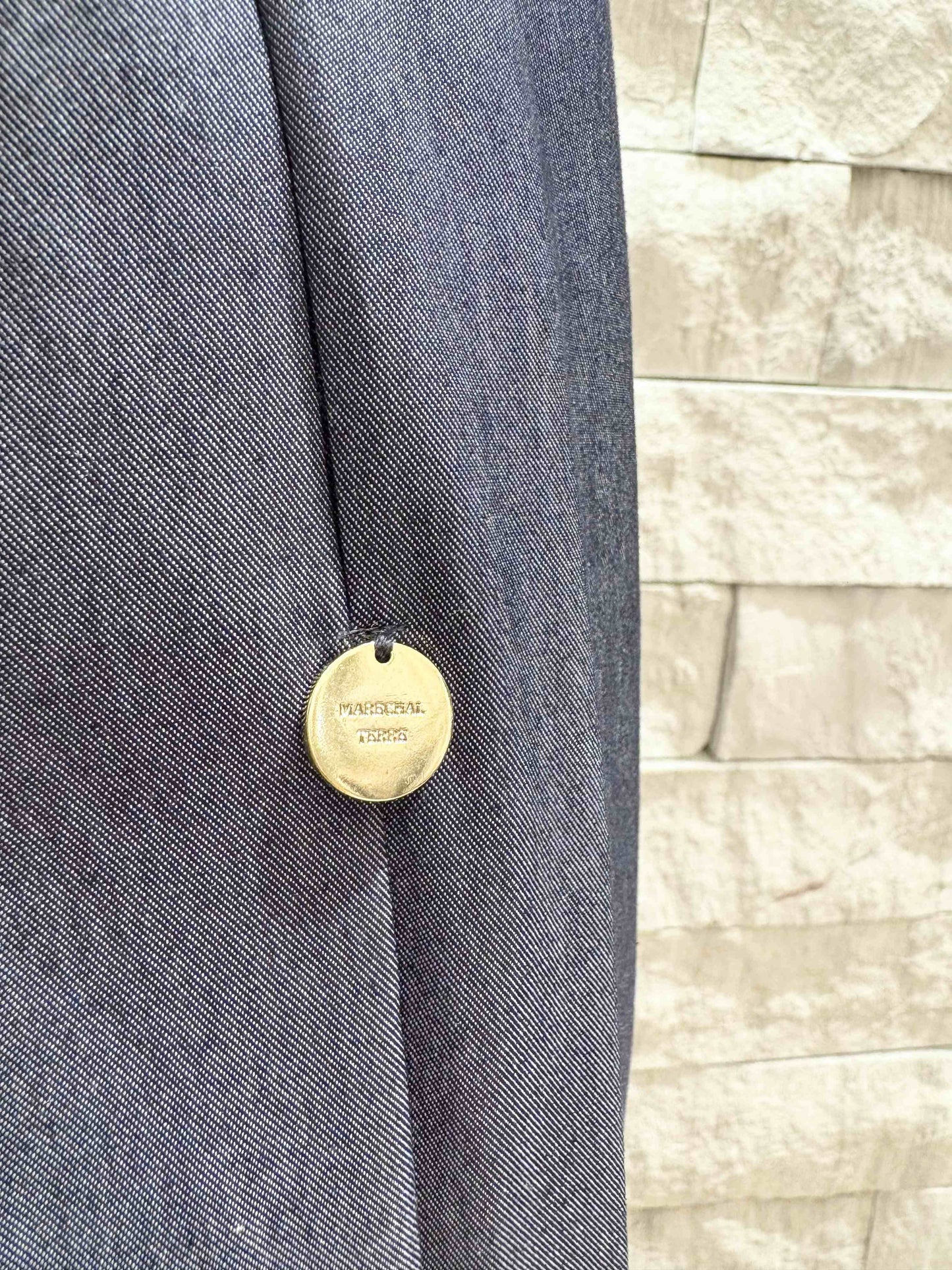 MARECHAL TERRE ナイロンレーヨンストレッチ定番ワイドパンツ