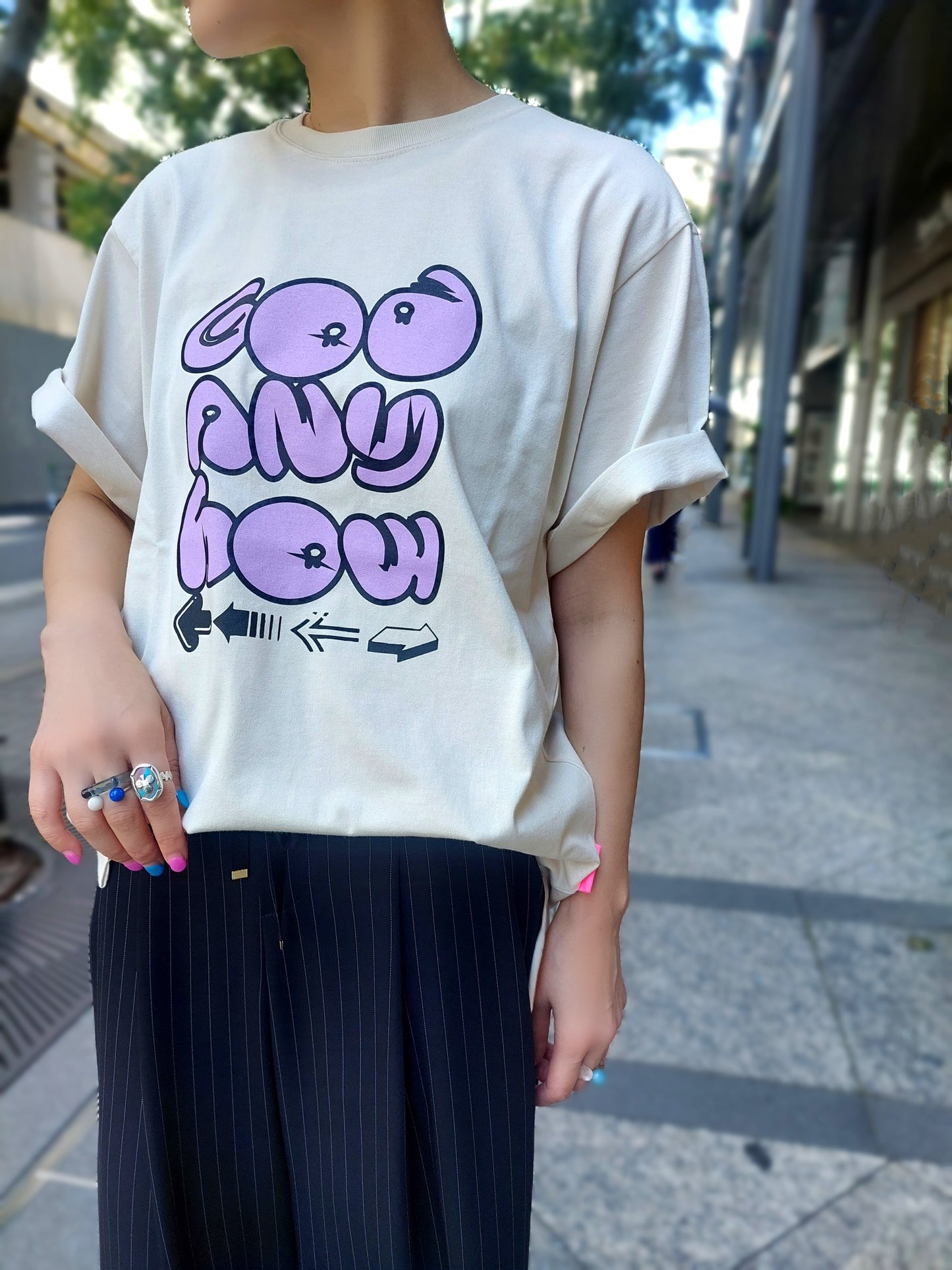 THOMAS MAGPIE GOD ロゴTシャツ