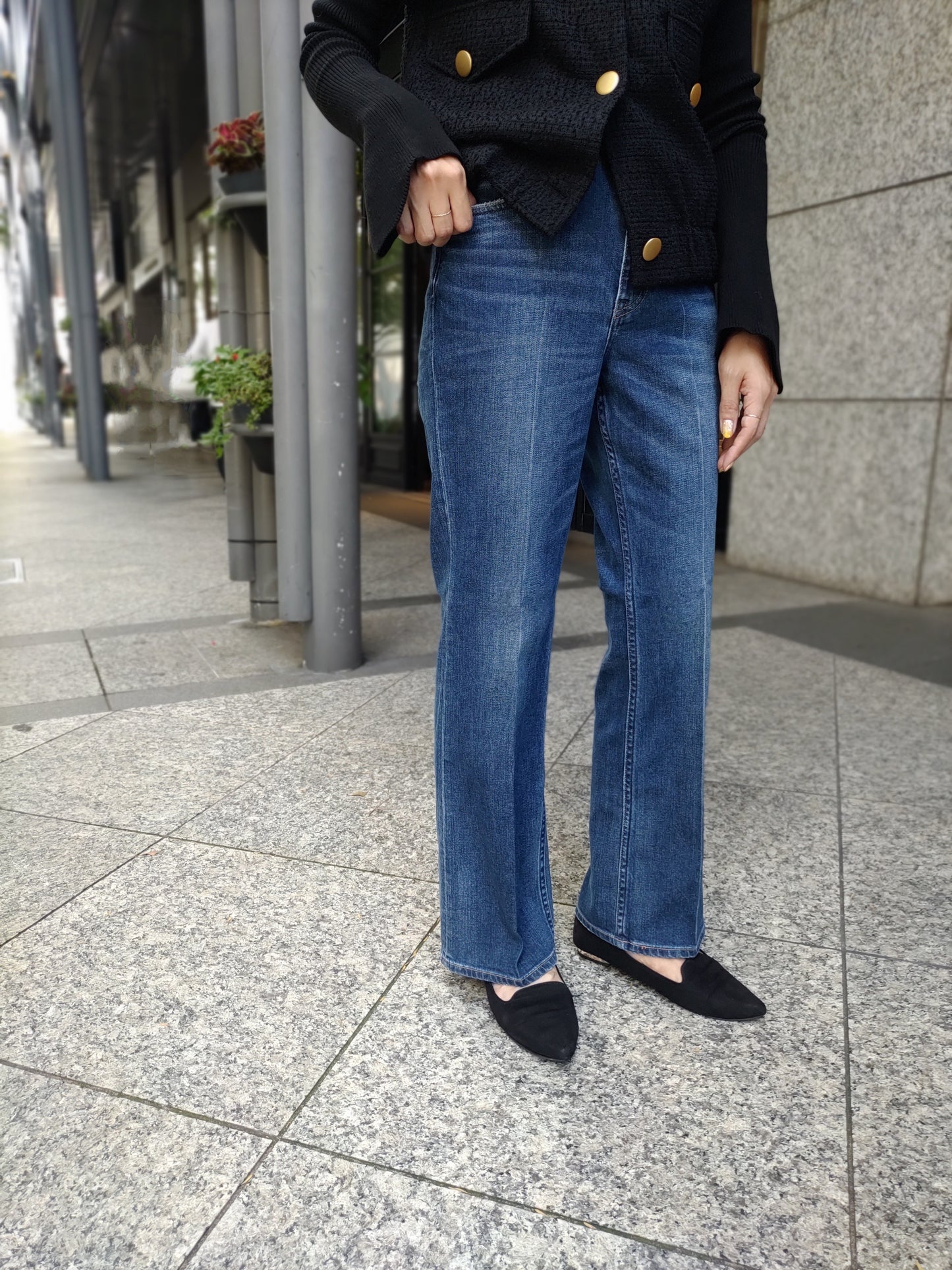 Healthy DENIM Lotus ミッドライズフレアデニム