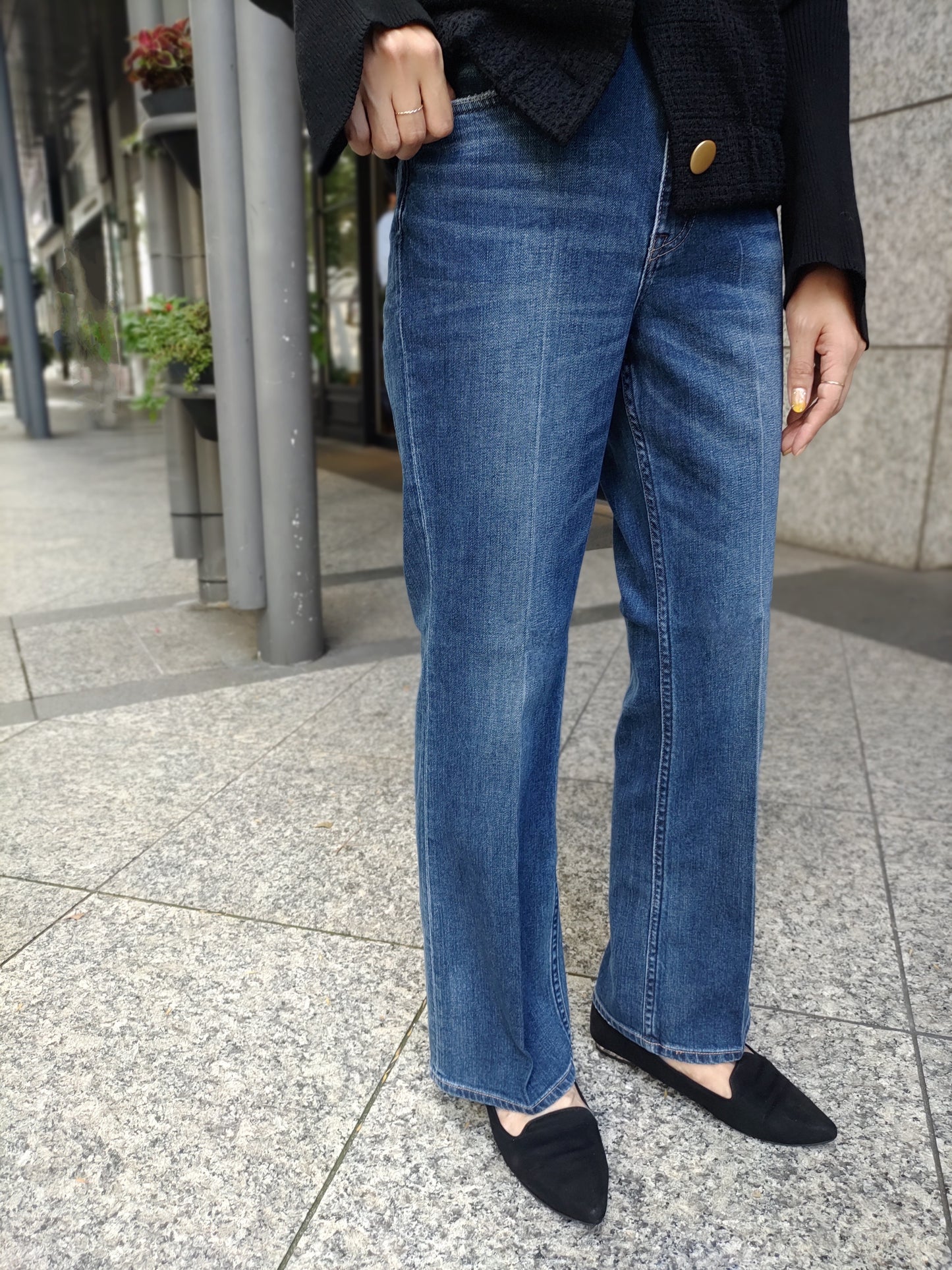 Healthy DENIM Lotus ミッドライズフレアデニム