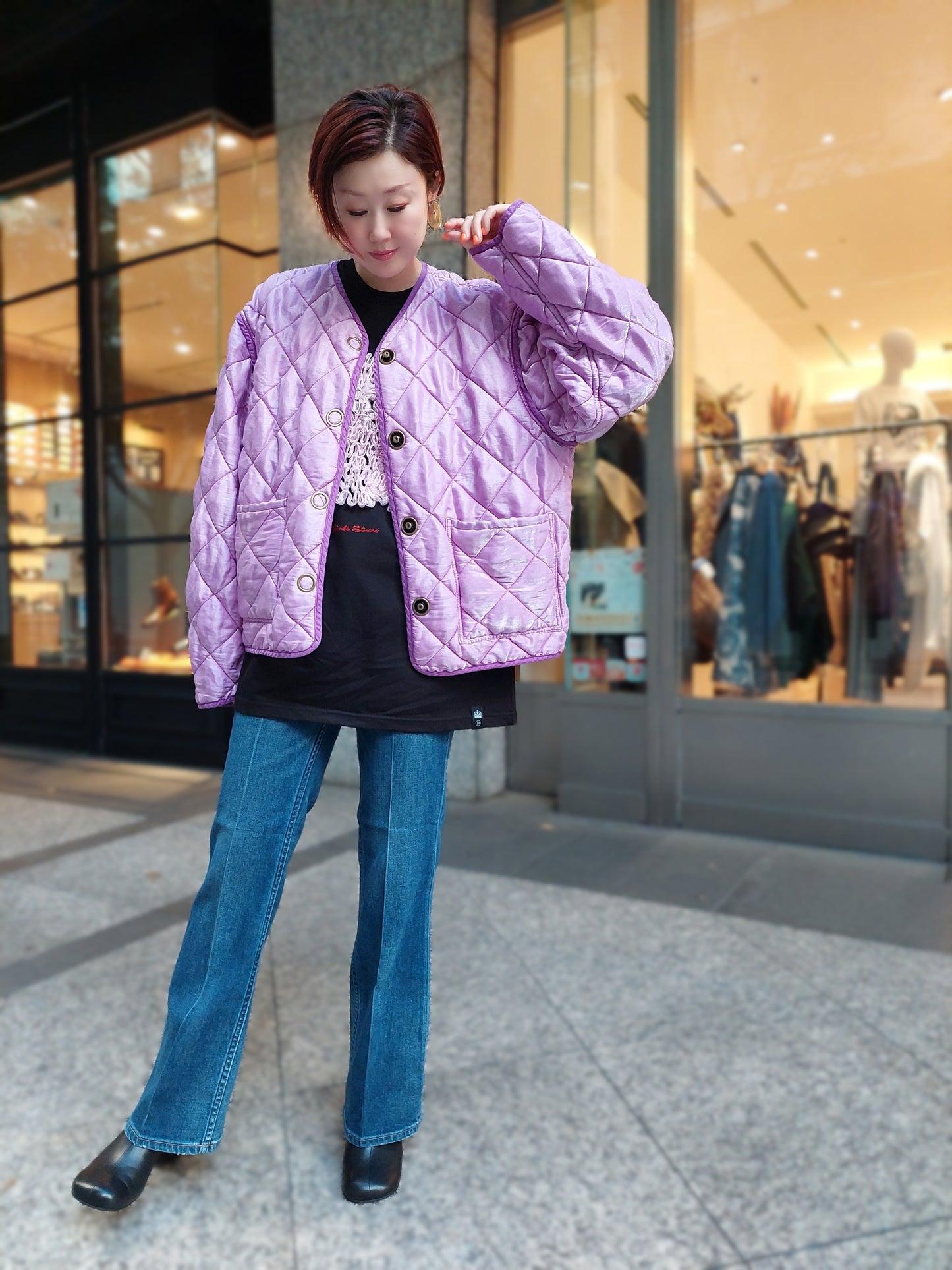 Healthy DENIM Lotus ミッドライズフレアデニム