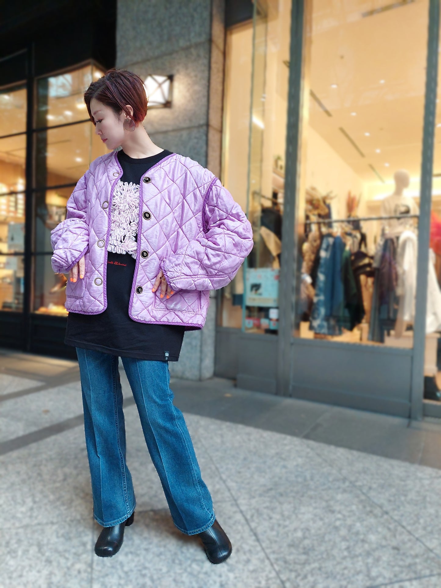Healthy DENIM Lotus ミッドライズフレアデニム