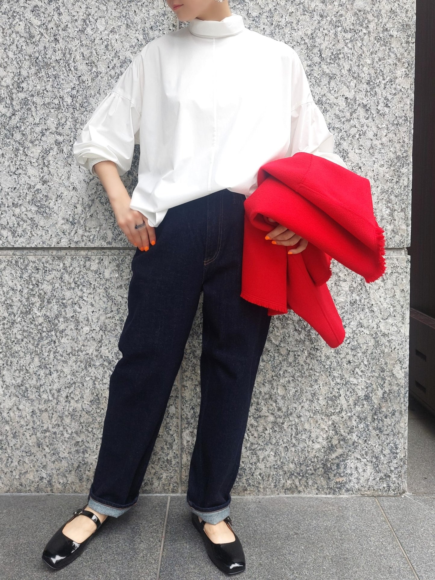 Healty DENIM Cacao ペグトップデニム