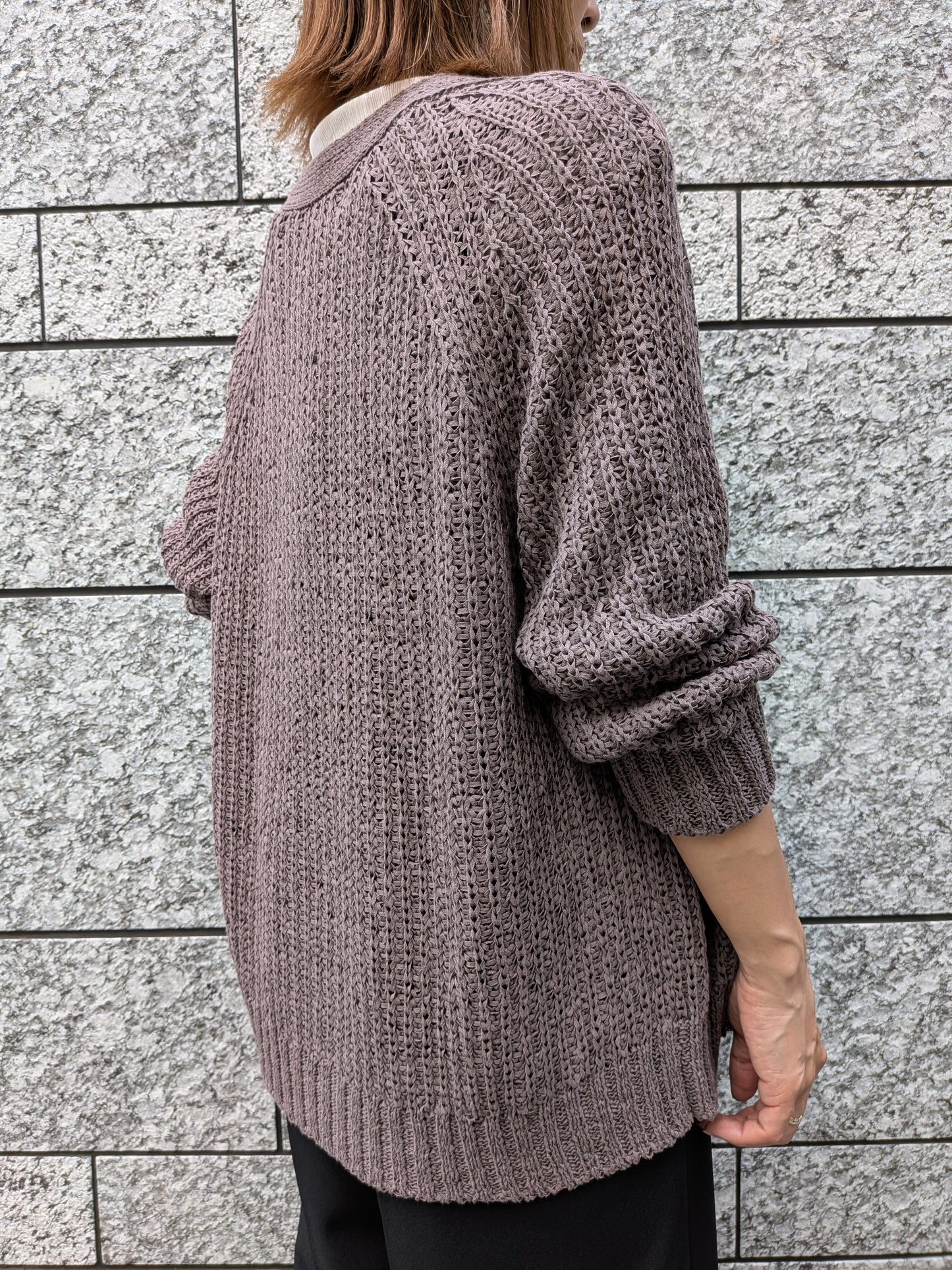【Special SALE】Mao made テープヤーンざっくりカーディガン