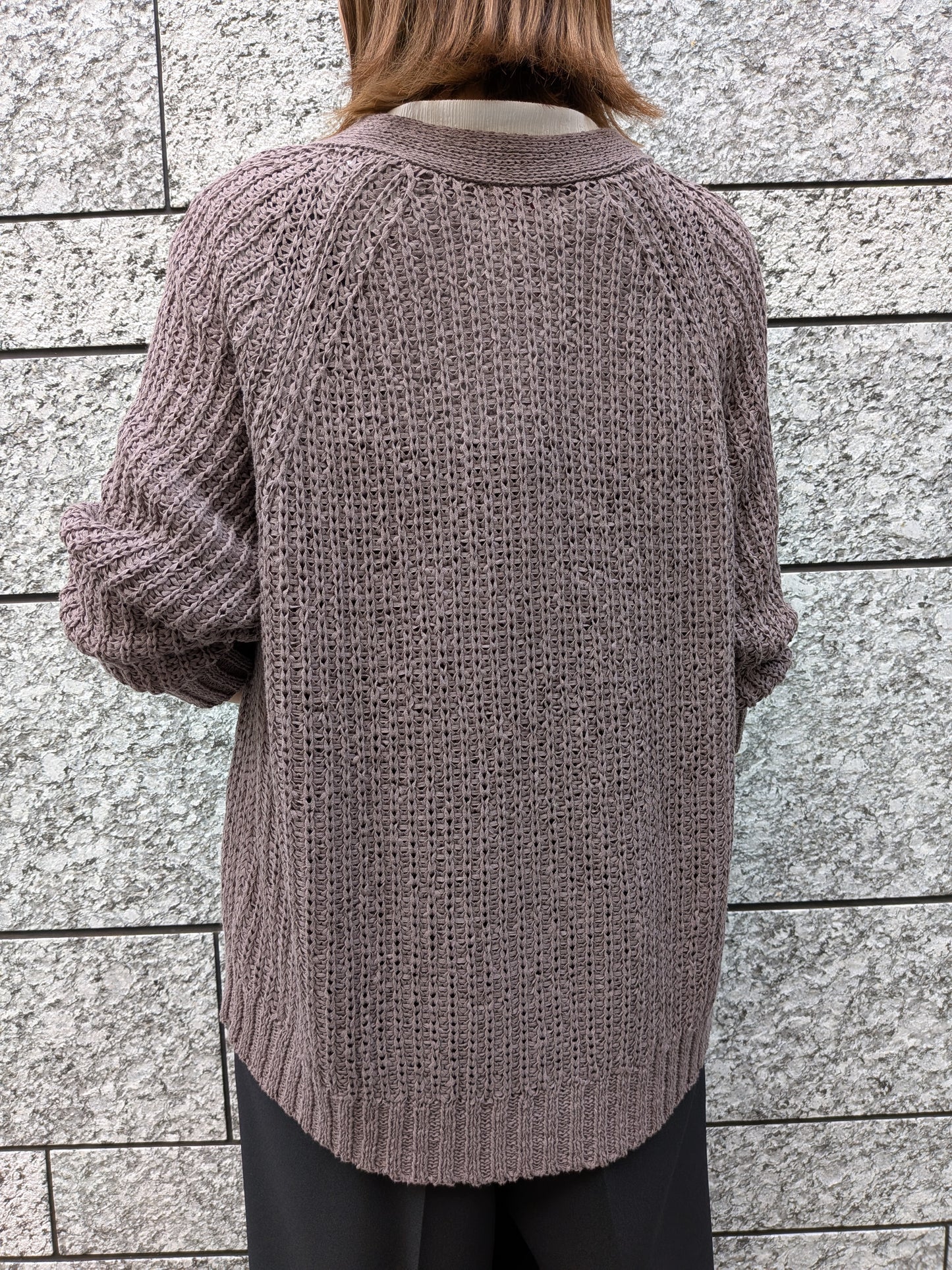 【Special SALE】Mao made テープヤーンざっくりカーディガン