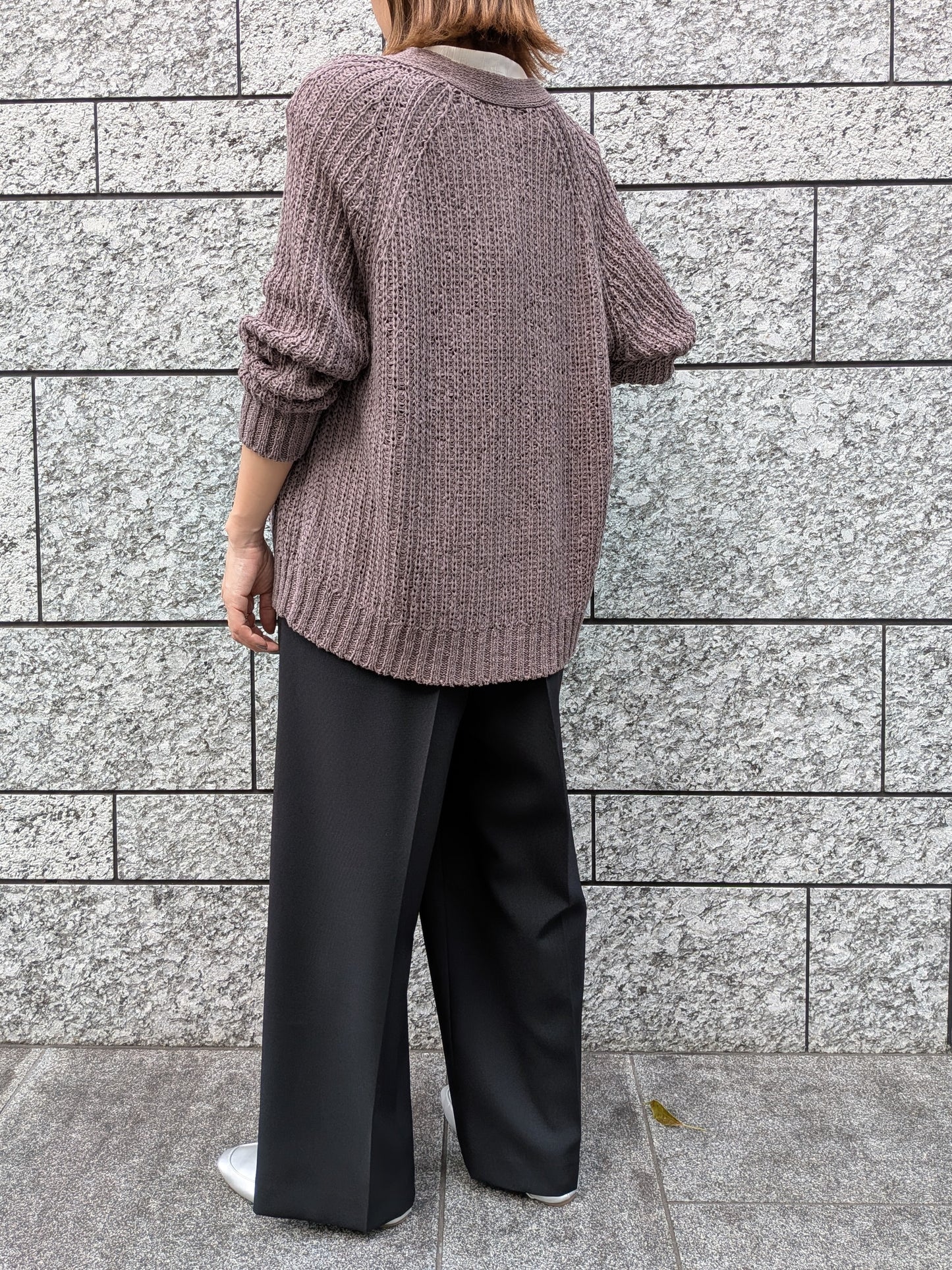 【Special SALE】Mao made テープヤーンざっくりカーディガン