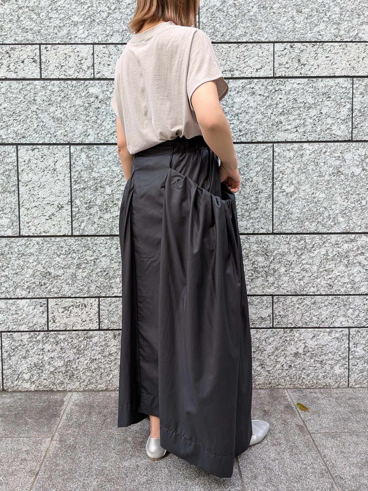 【Specia SALE!!】divka ワッシャーBIGポケットサイドギャザースカート