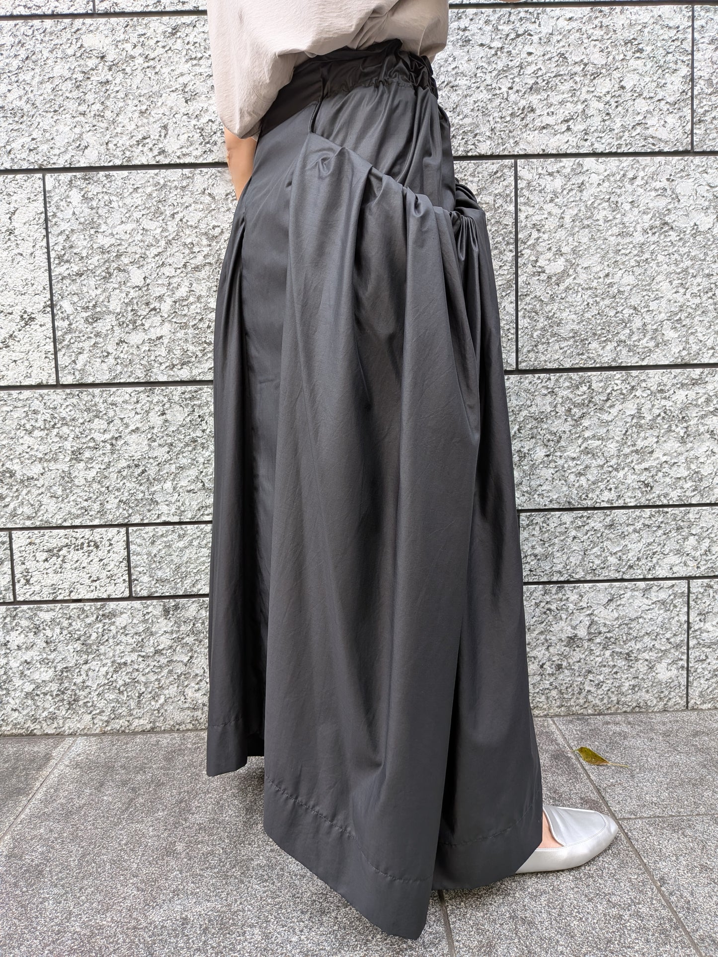 【Specia SALE!!】divka ワッシャーBIGポケットサイドギャザースカート