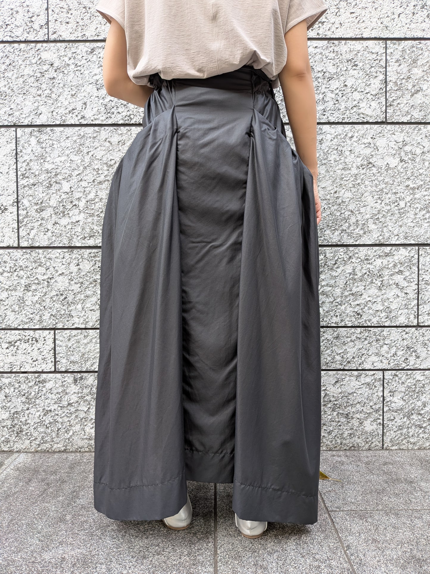 【Specia SALE!!】divka ワッシャーBIGポケットサイドギャザースカート
