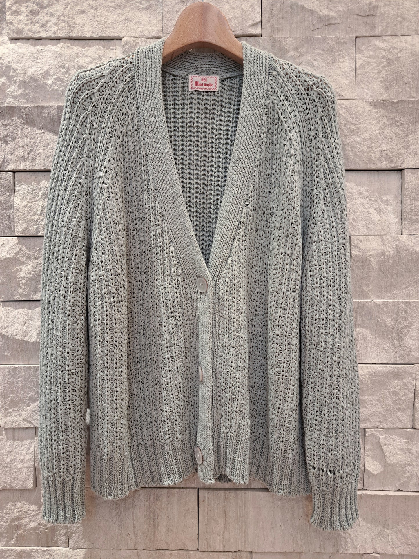 【Special SALE】Mao made テープヤーンざっくりカーディガン
