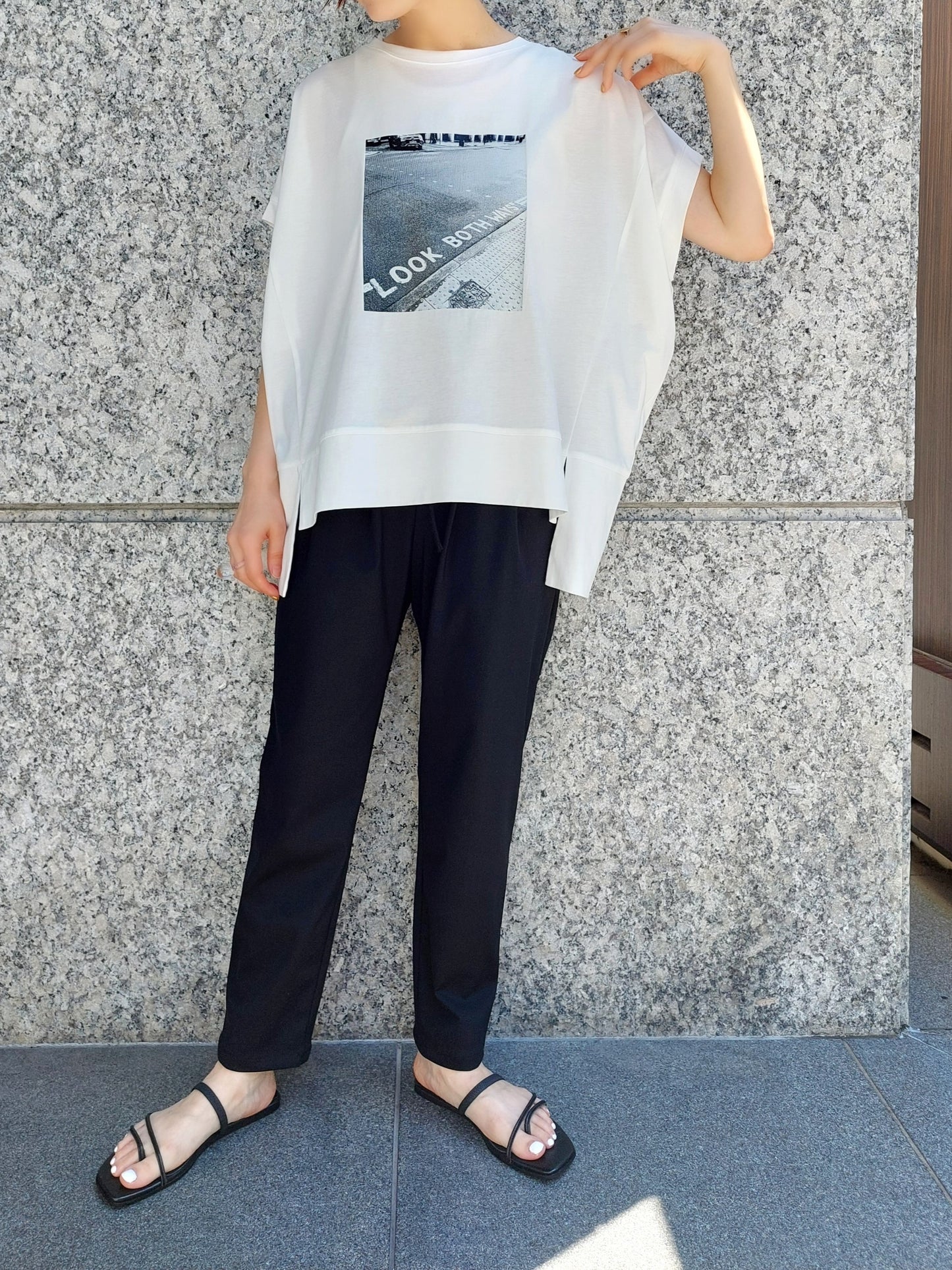 PASSIONE コットン天竺ルーズTシャツ