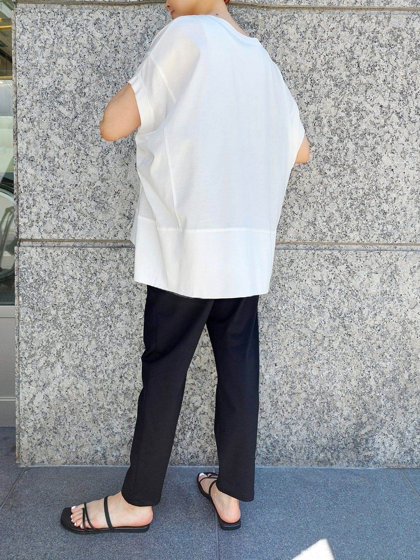 PASSIONE コットン天竺ルーズTシャツ