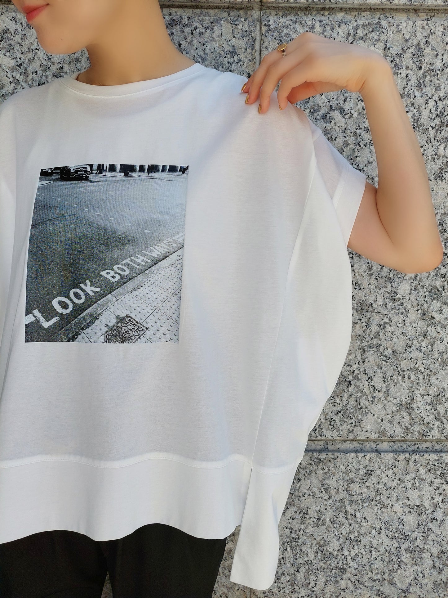 PASSIONE コットン天竺ルーズTシャツ