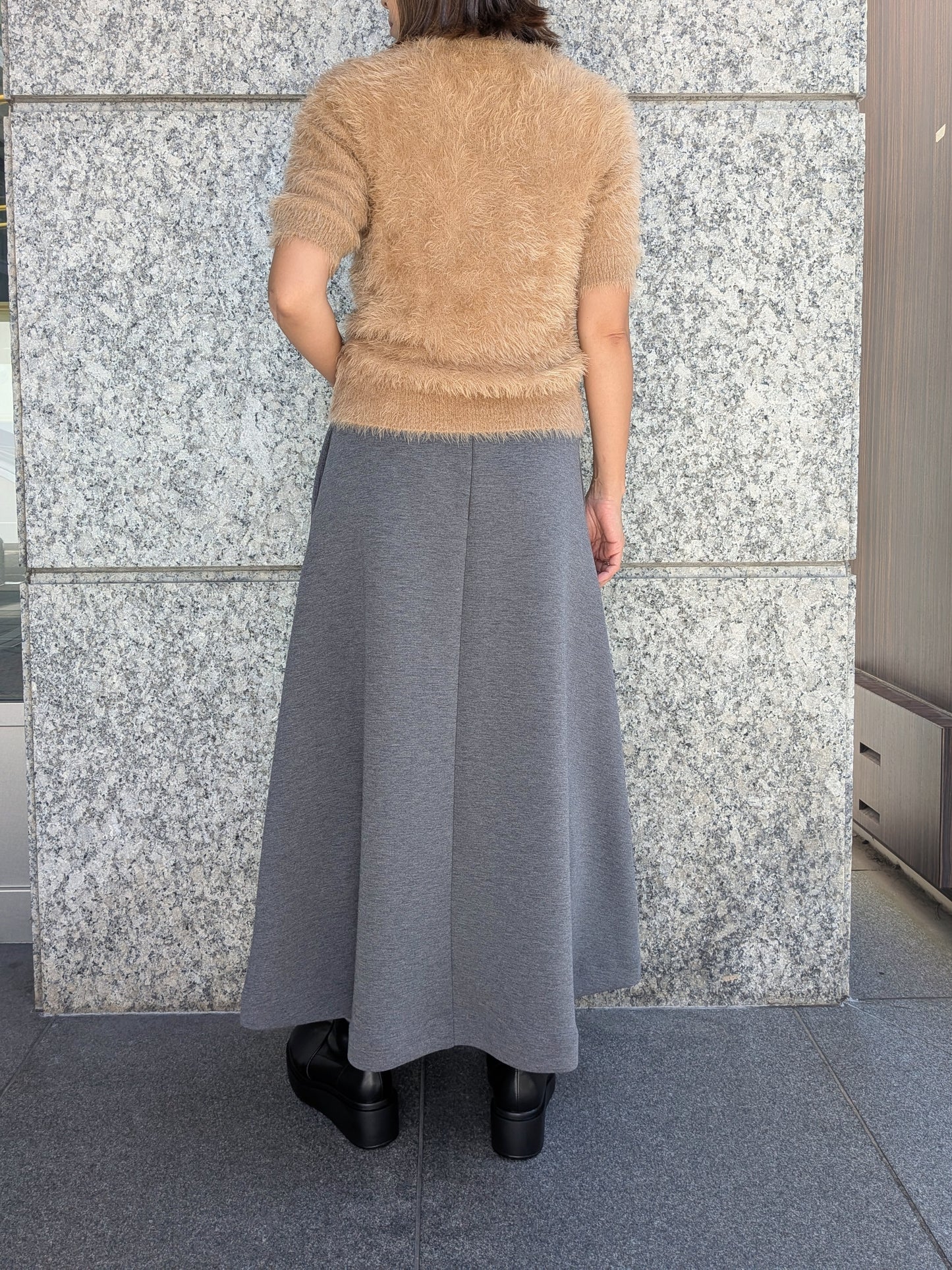 BRAHMIN ストレッチジャージポンチフレアスカート